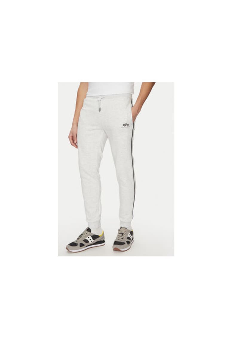 Pantaloni de trening barbati 156374 - Bumbac/Poliester - Gri - Gri