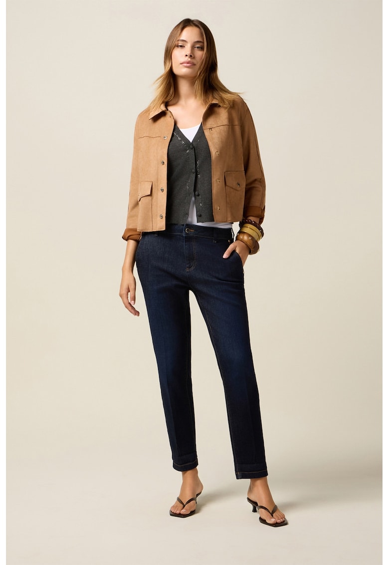 Blugi drepti cu talie joasa