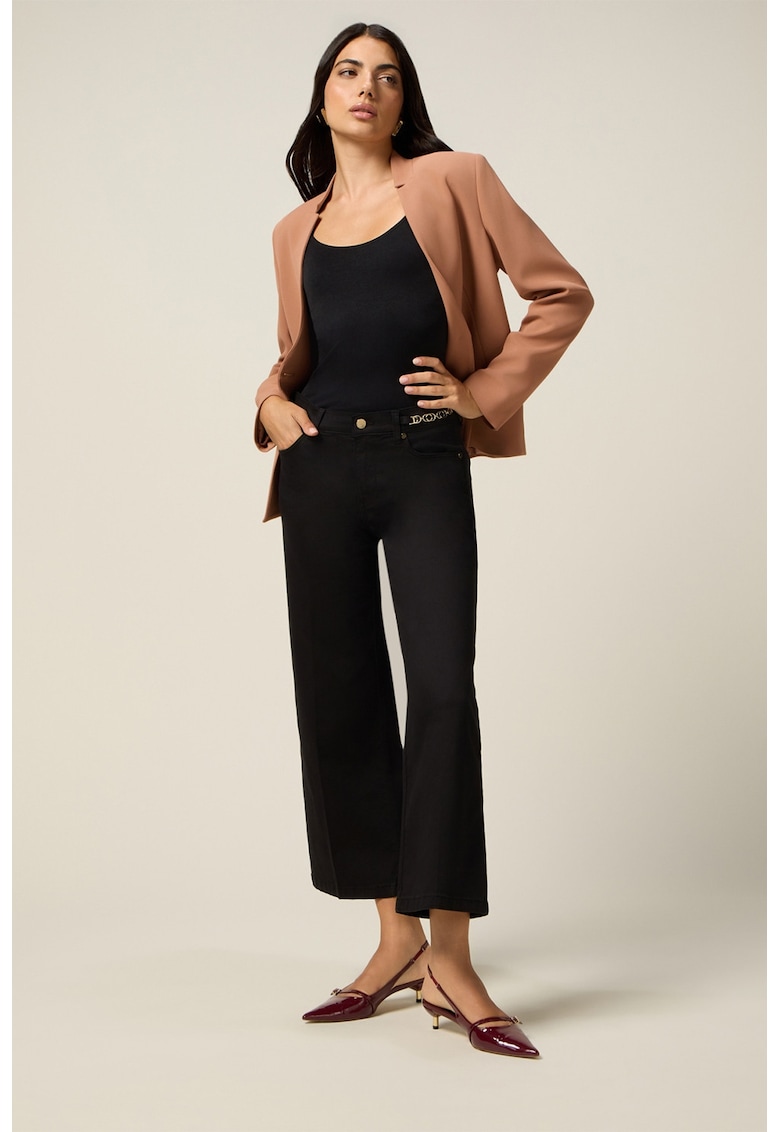 Pantaloni evazati din amestec de lyocell
