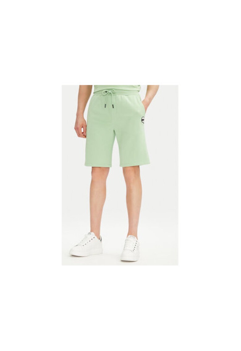 Pantaloni scurti sport barbati 705014 552900 - Bumbac organic - Verde - Verde