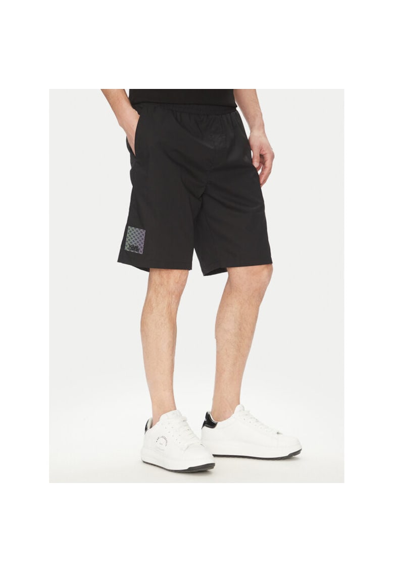 Pantaloni scurti sport barbati 265709 552600 - Bumbac - Negru - Negru
