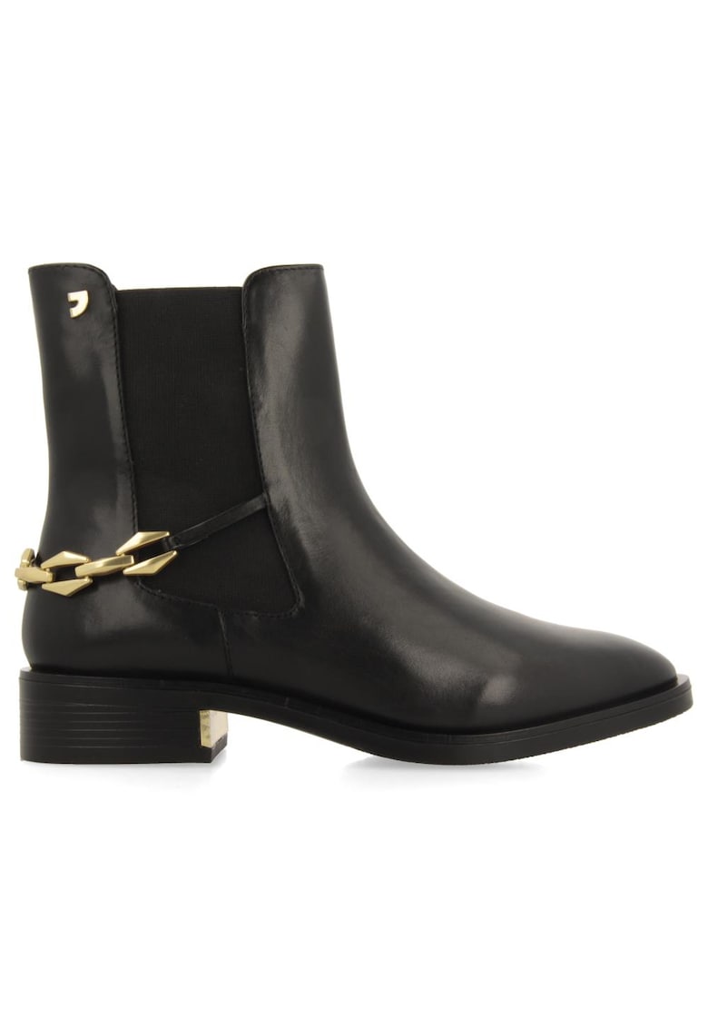 Ghete de piele cu detaliu lant