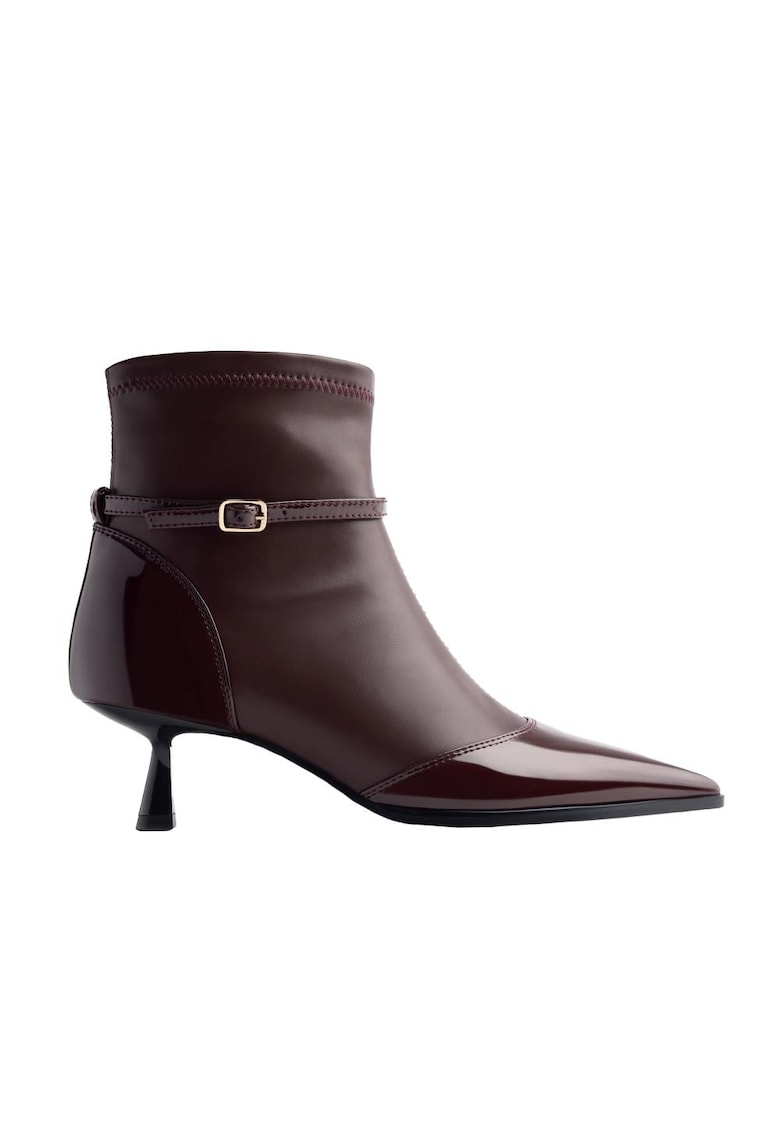 Gioseppo Botine cu toc kitten Caspian - Maro