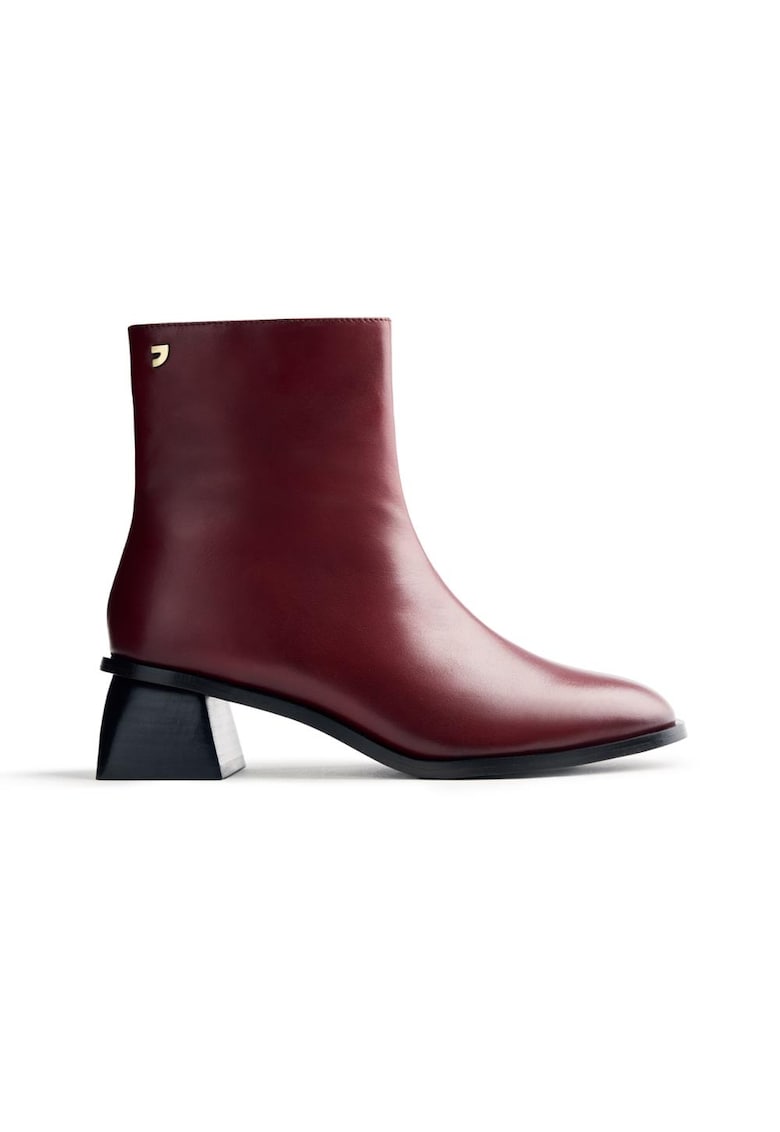 Botine de piele cu fermoar Pierz