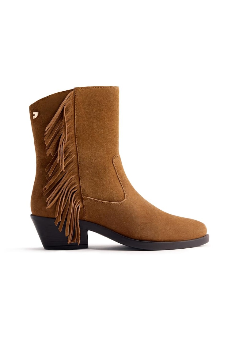 Ghete cowboy de piele intoarsa