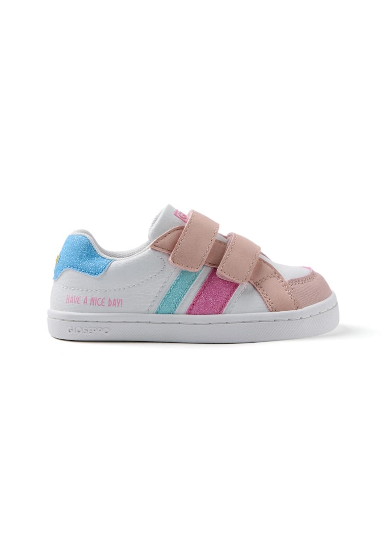 Gioseppo Pantofi sport de piele ecologica cu velcro Encorse8 - Multicolor
