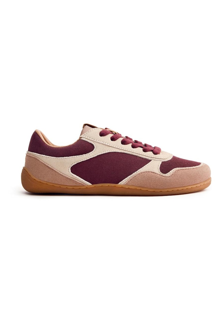 Gioseppo Pantofi sport low-cut de piele intoarsa - Visiniu