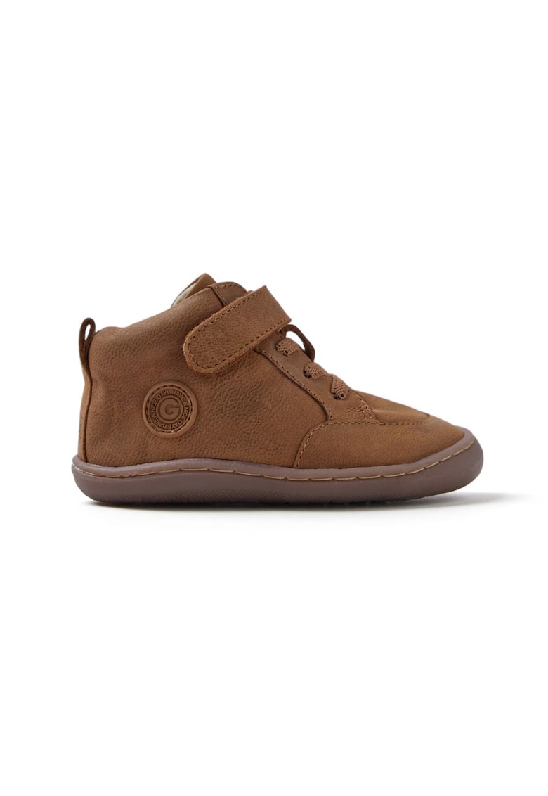 Gioseppo Ghete de piele cu bareta velcro - Maro