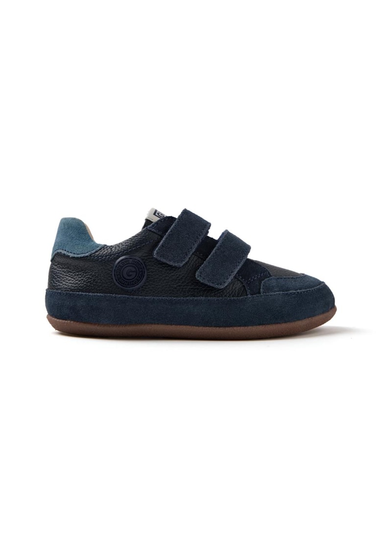 Gioseppo Pantofi sport de piele si piele intoarsa Onekama - Bleumarin - Bleumarin