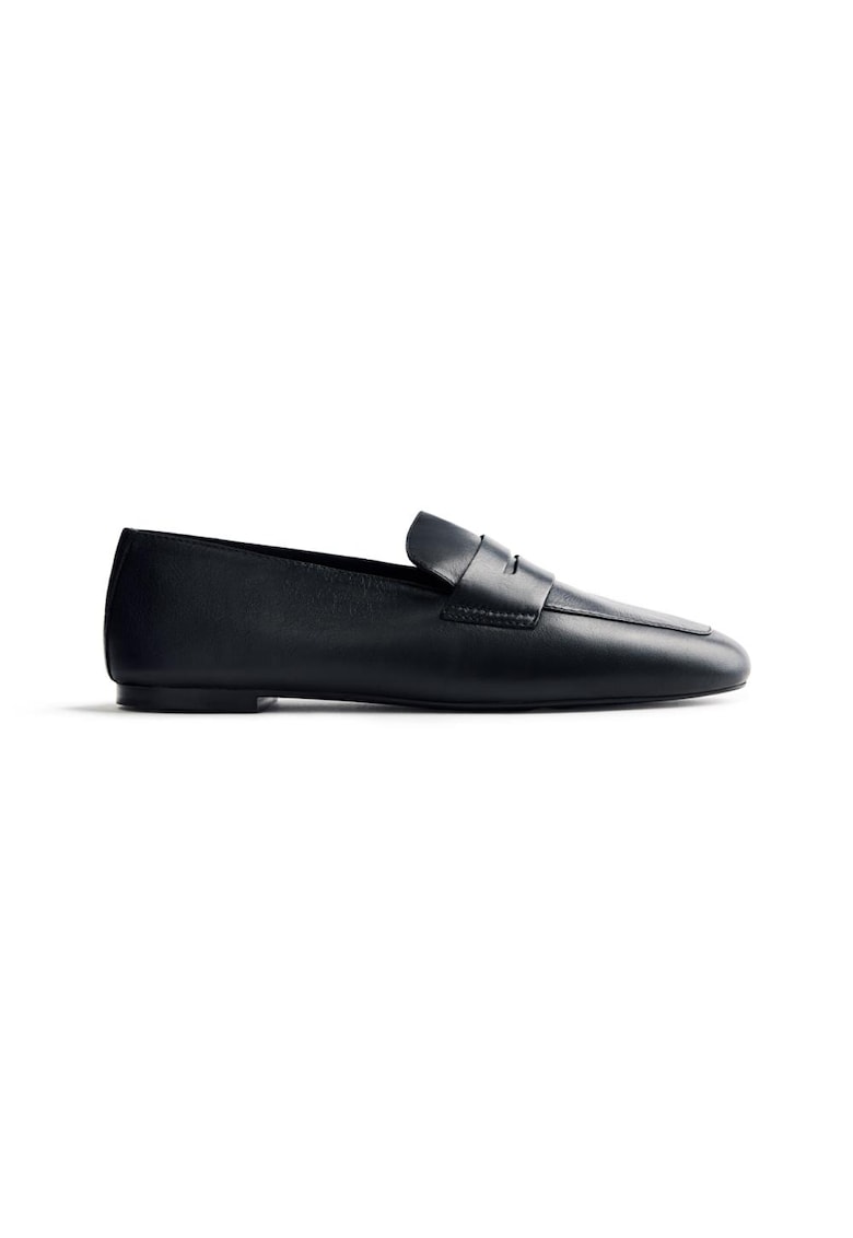 Pantofi loafer de piele Basset - Negru