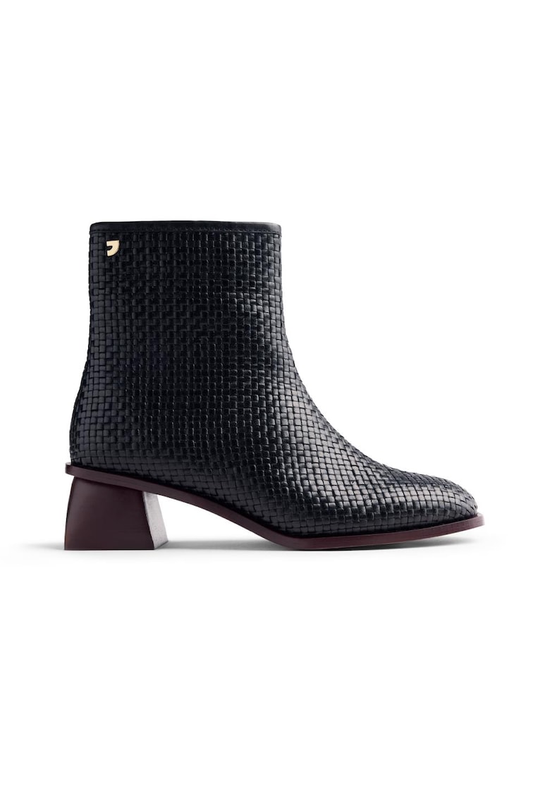 Ghete de piele cu model tesut Mackford