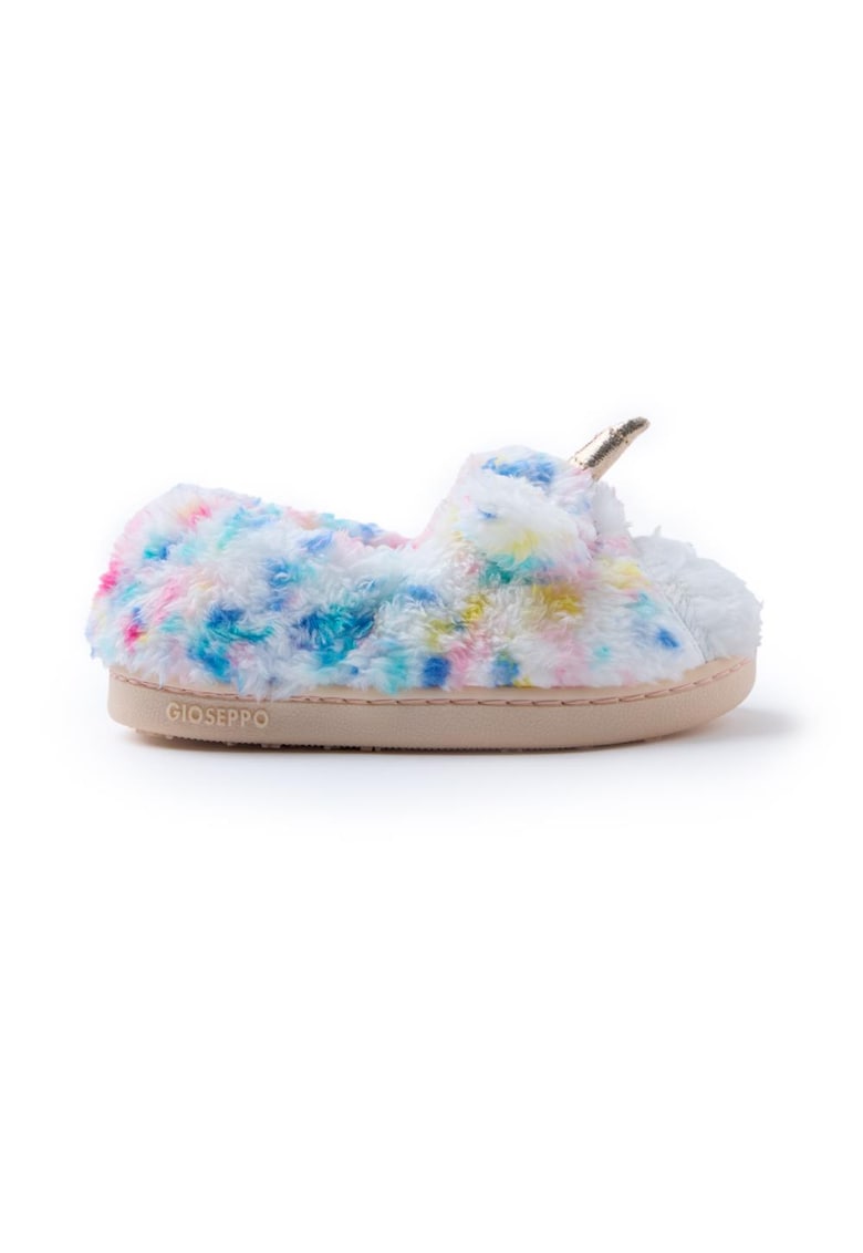 Botosei din material teddy cu model unicorn