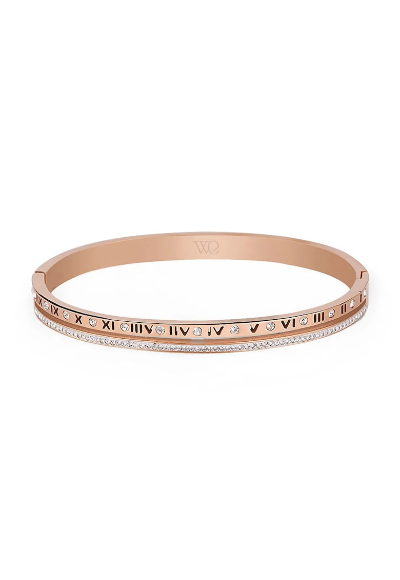 Bratara de dama otel inoxidabil - diametru 60 mm - Auriu rose