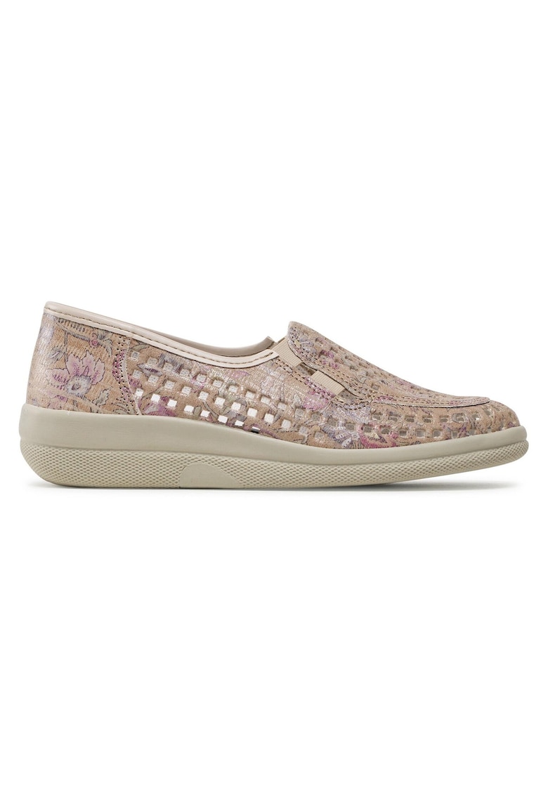 Mocasini dama 940249-08 - Piele naturala - Bej
