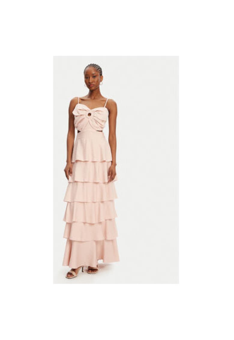 Rochie dama 53-3365 - Rayon/Nylon - Bej