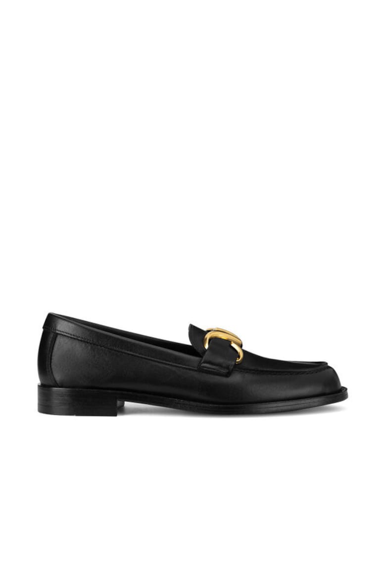 Mocasini dama 5906751019023 - Piele naturala - Negru - Negru