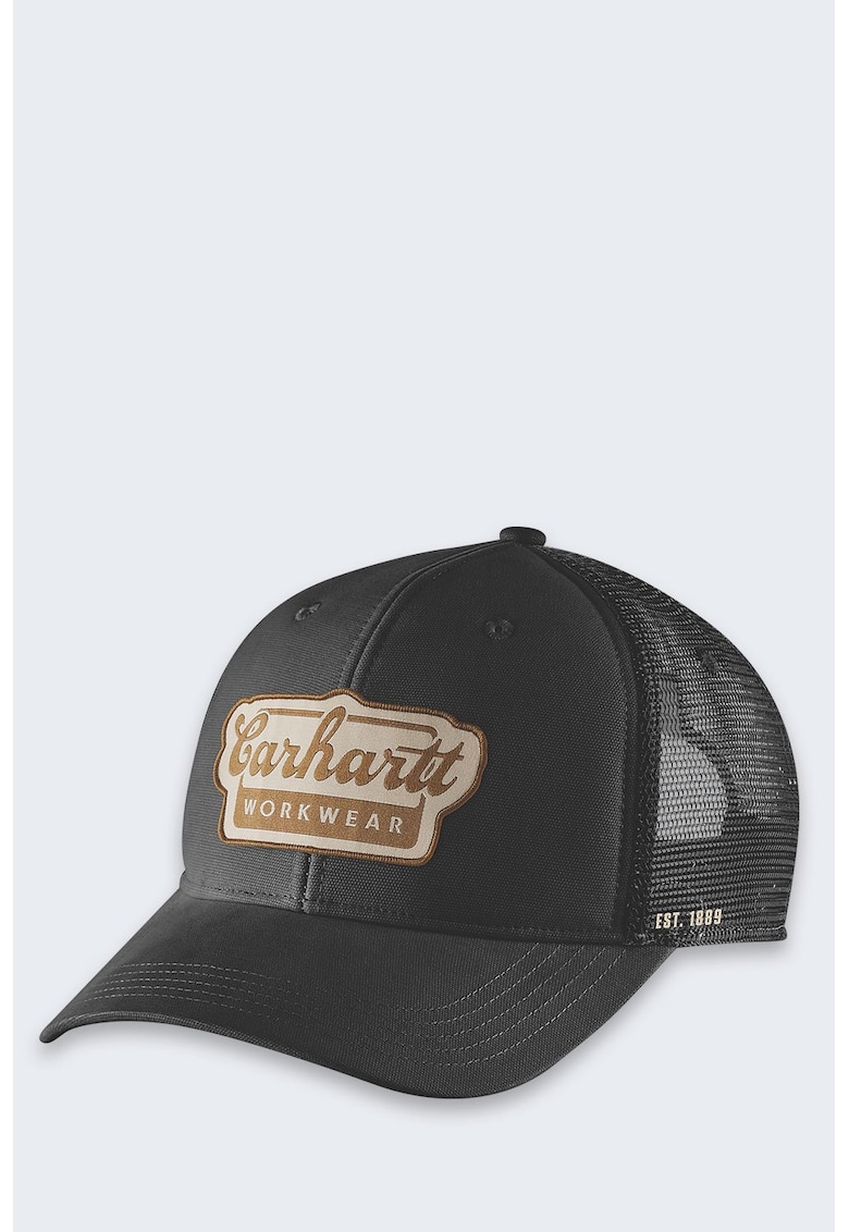 Sapca Rugged Flex Twill Mesh - neagra - 100% bumbac - tehnologie FastDry -