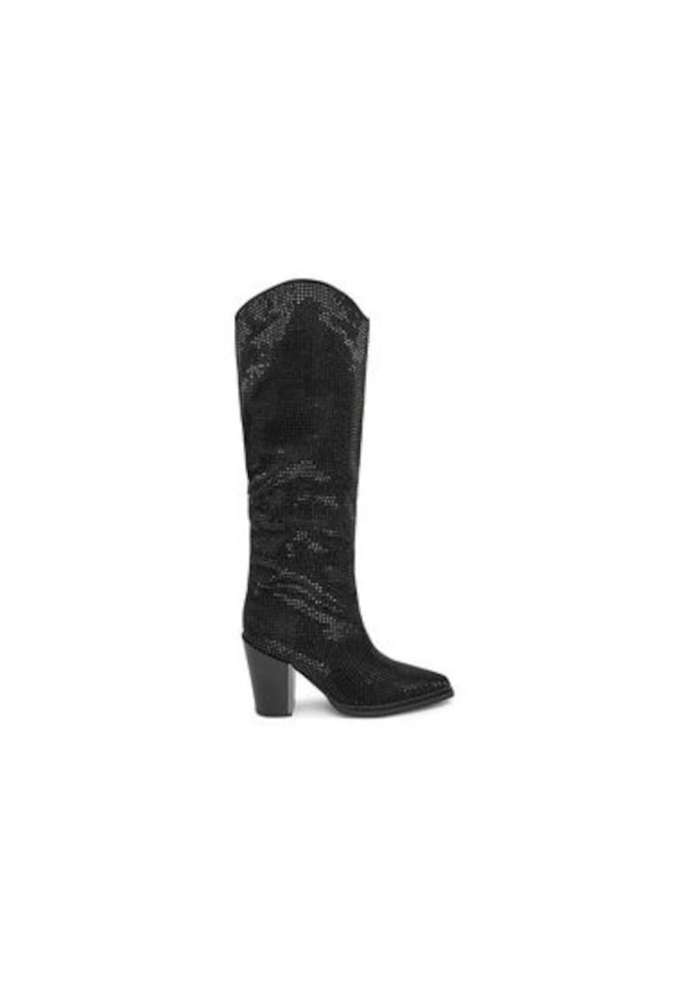 Cizme dama I240551 - Textil - 36 EU - Negru