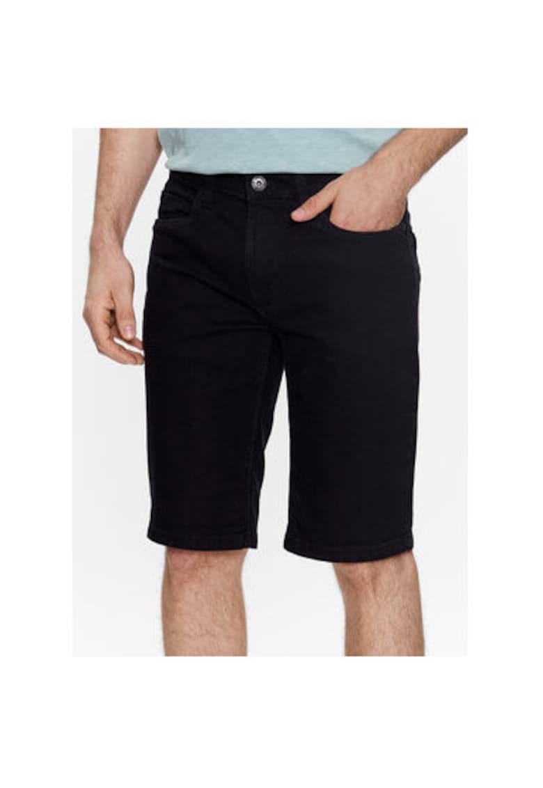 Pantaloni scurti din denim barbati Kaden 70-100 - Bumbac/Lyocell - Negru - Negru
