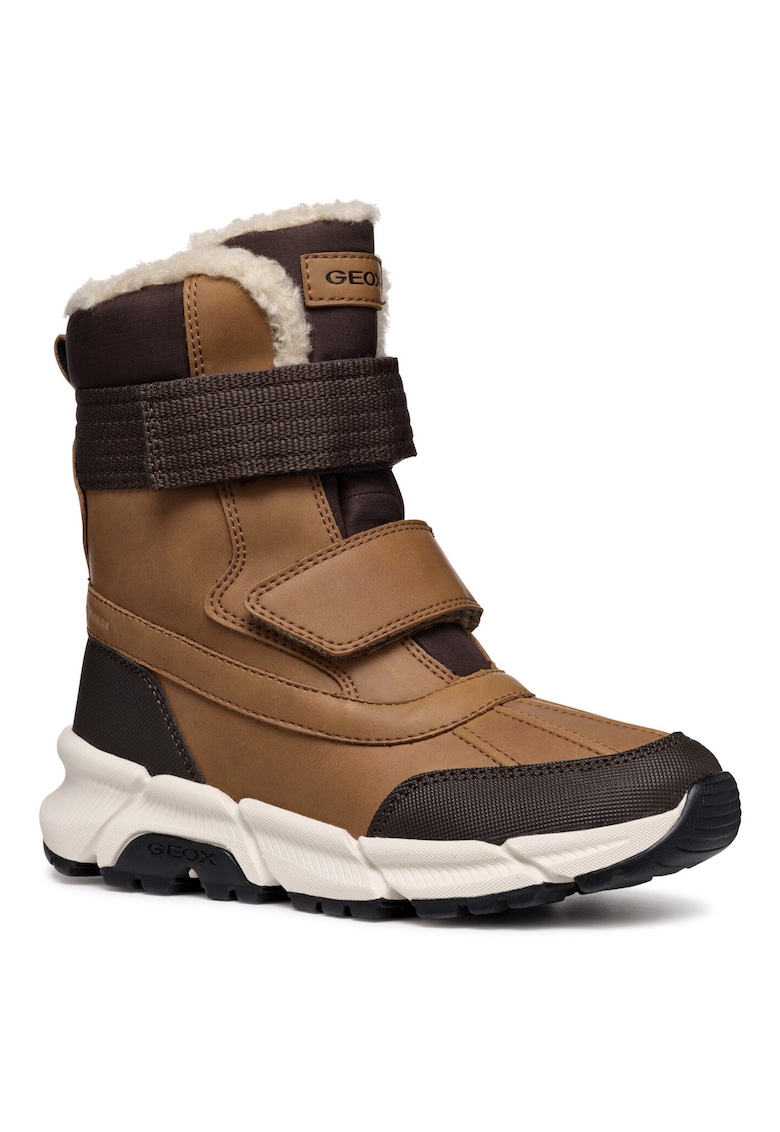 Geox Ghete de iarna J46LCF-0MEFU - Piele ecologica - Maro
