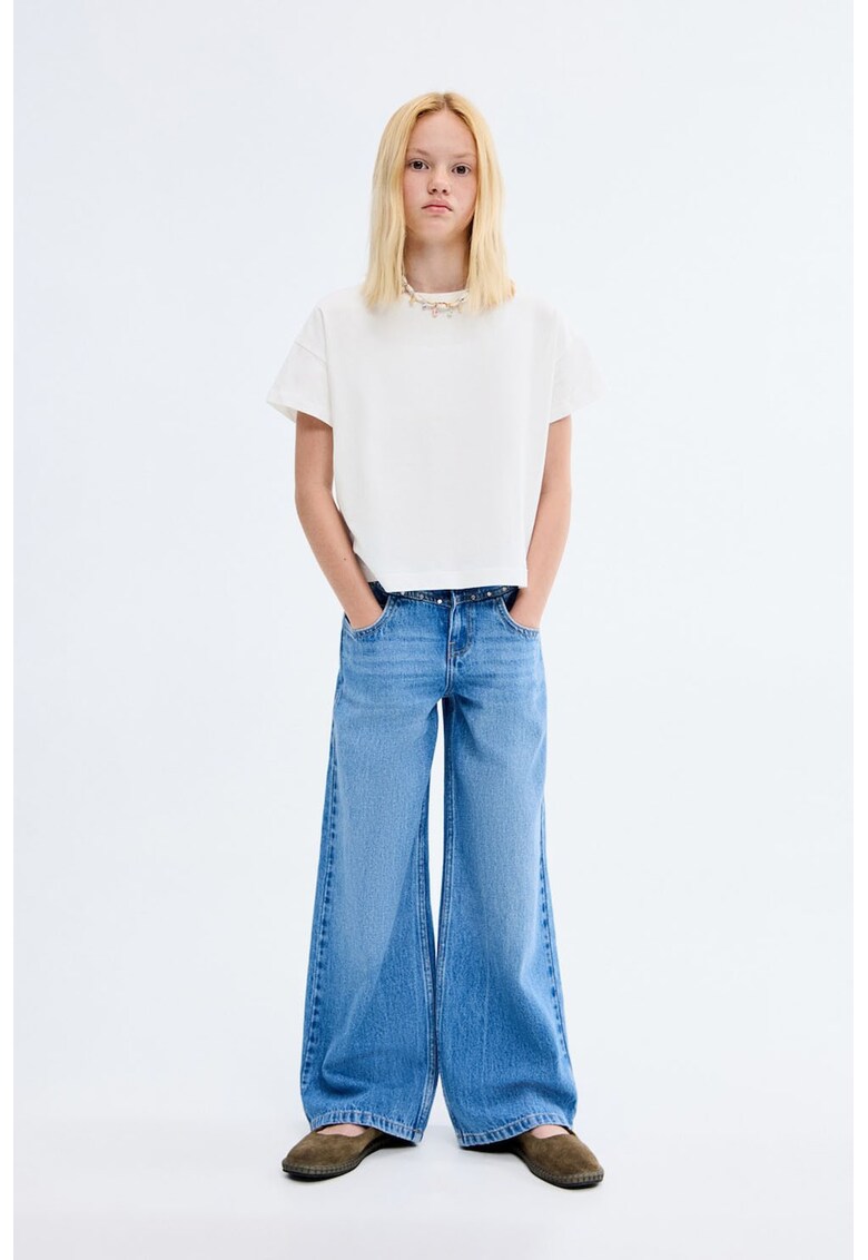 Tricou lejer de bumbac - Alb murdar