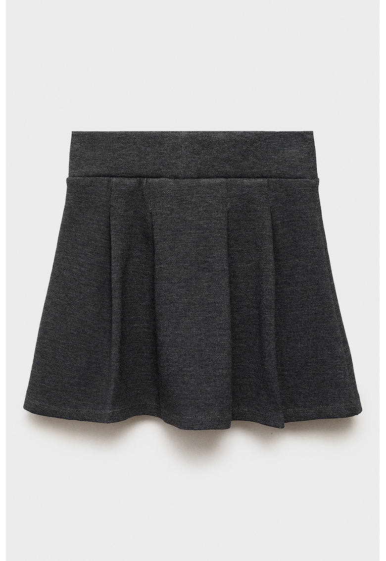 Fusta evazata tricotata fin - Gri inchis