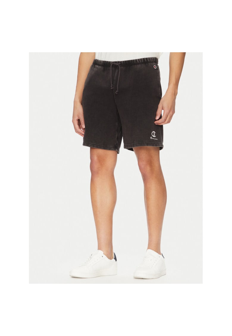 Pantaloni scurti sport barbati 221179 - Bumbac/Poliester - Negru - Negru