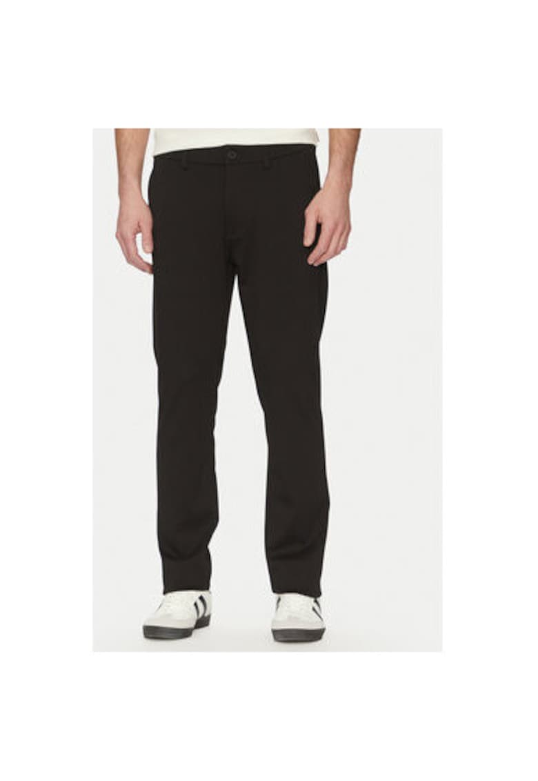 Pantaloni barbati 20717828 - Poliester/Viscoza - Negru - Negru