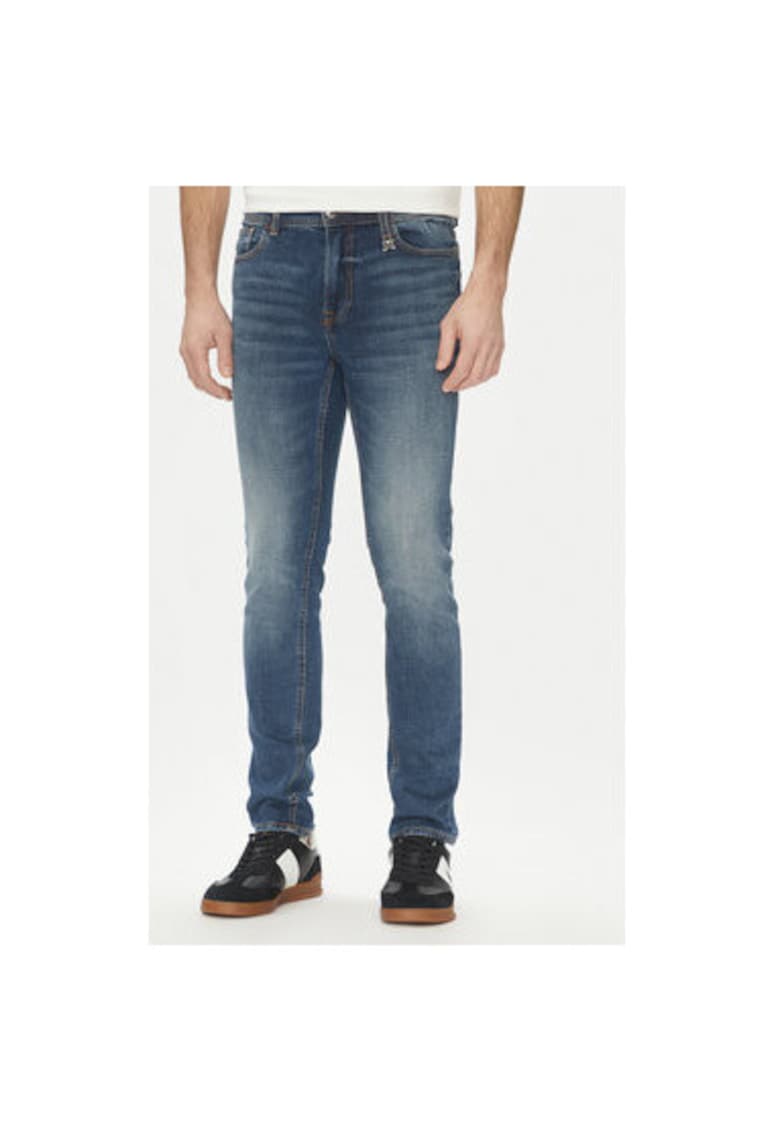 Pantaloni barbati UMP25138JE - Bumbac/Elastan - Albastru - Albastru