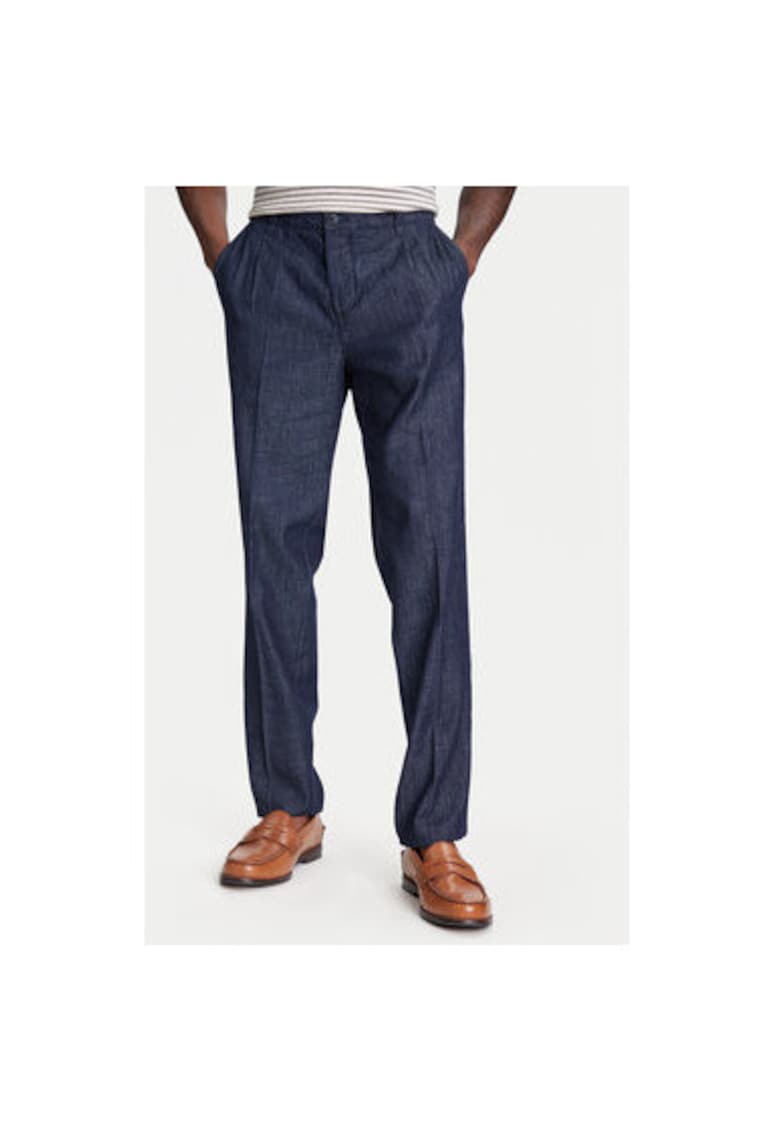 Pantaloni barbati 40QFUF05J - Bumbac - Bleumarin - Bleumarin