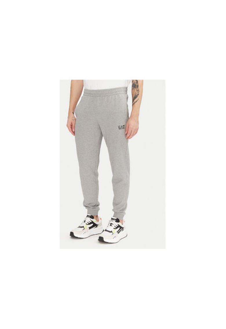 Pantaloni de trening barbati Emporio Armani - 8NPP66 PJVRZ - Bumbac - Gri