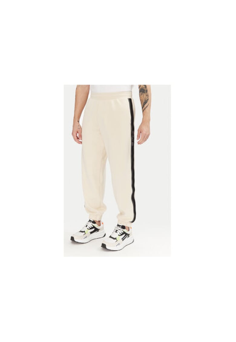 Pantaloni de trening barbati Emporio Armani - 7M000545 AF12660 - Bumbac/Poliester - Ecru