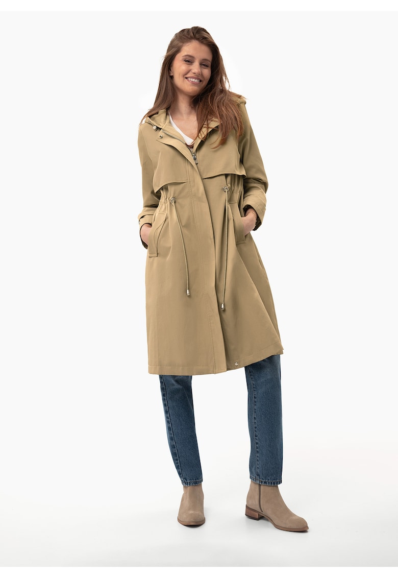 Trenci cu cordon pentru dama J-Bjork - Bej