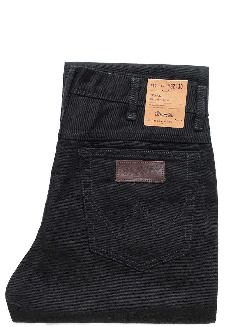 Pantaloni Barbati - Model TEXAS - Croiala Dreapta Straight Fit - Cu Fermoar - 5 Buzunare - Respirabili - Comozi Pentru Fiecare Zi - Bumbac Durabil - Marimea 32/30 - Negru