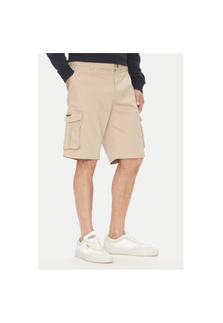 Pantaloni scurti barbati 251BE256CT3511 - Bumbac - Bej