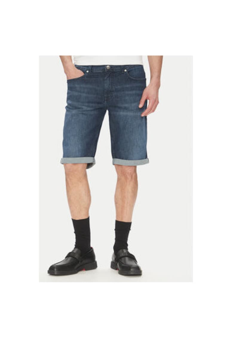 Pantaloni scurti din denim barbati  265820 552833 - Bumbac - Bleumarin