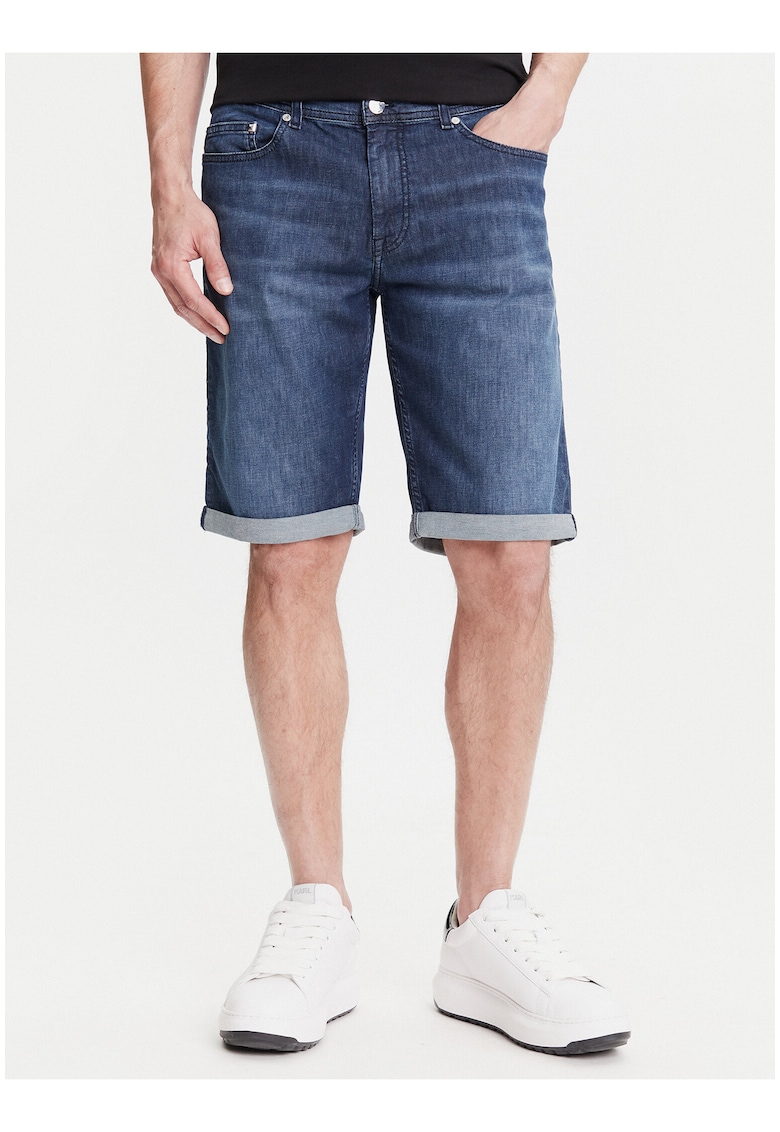 Pantaloni scurti din denim barbati 265820 552833 - Bumbac - Bleumarin - Bleumarin