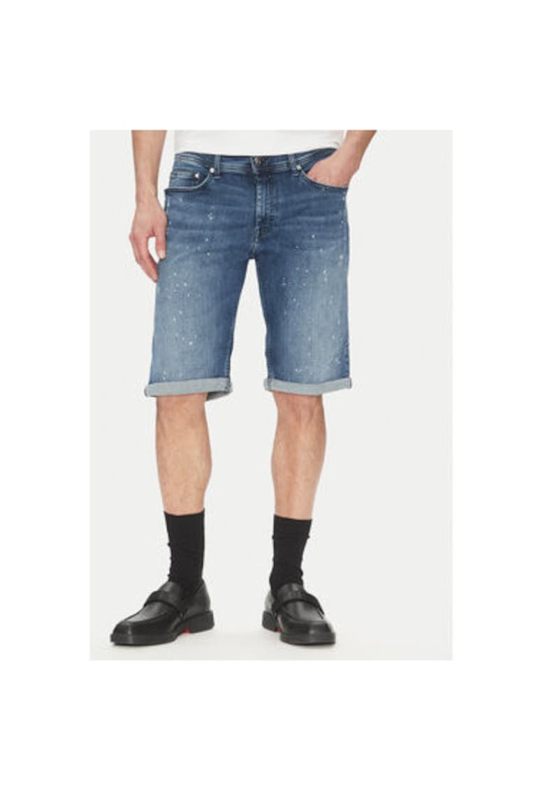 Pantaloni scurti din denim barbati  265820 552832 - Bumbac/Elastan - Bleumarin