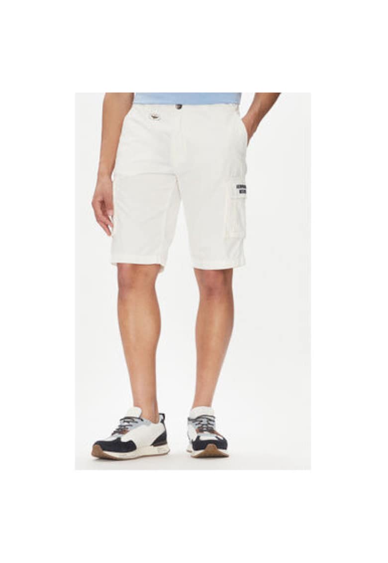 Pantaloni scurti barbati 251BE066CT1122 - Bumbac - Alb