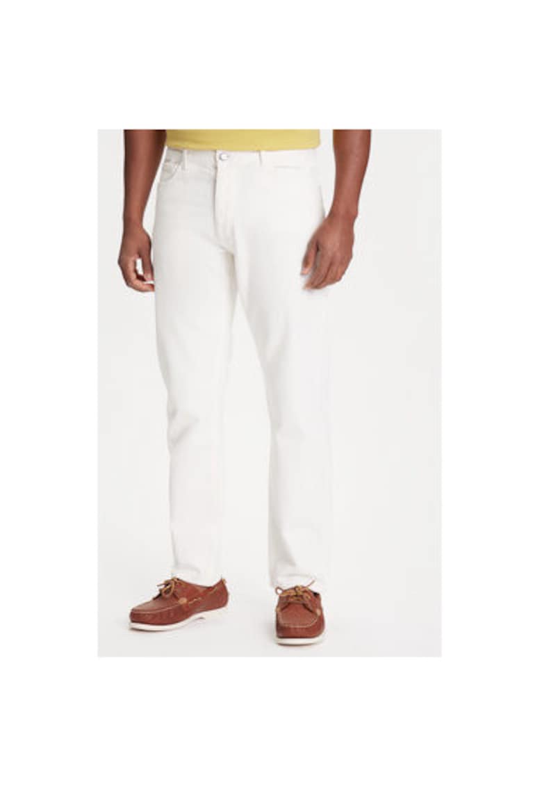 Pantaloni barbati 4RZVUE01W - Bumbac - Ecru - Ecru