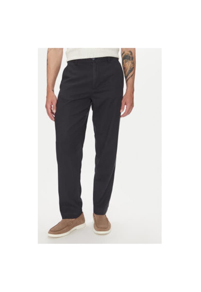 Pantaloni barbati 30-008031 - Viscoza/Bumbac - Bleumarin