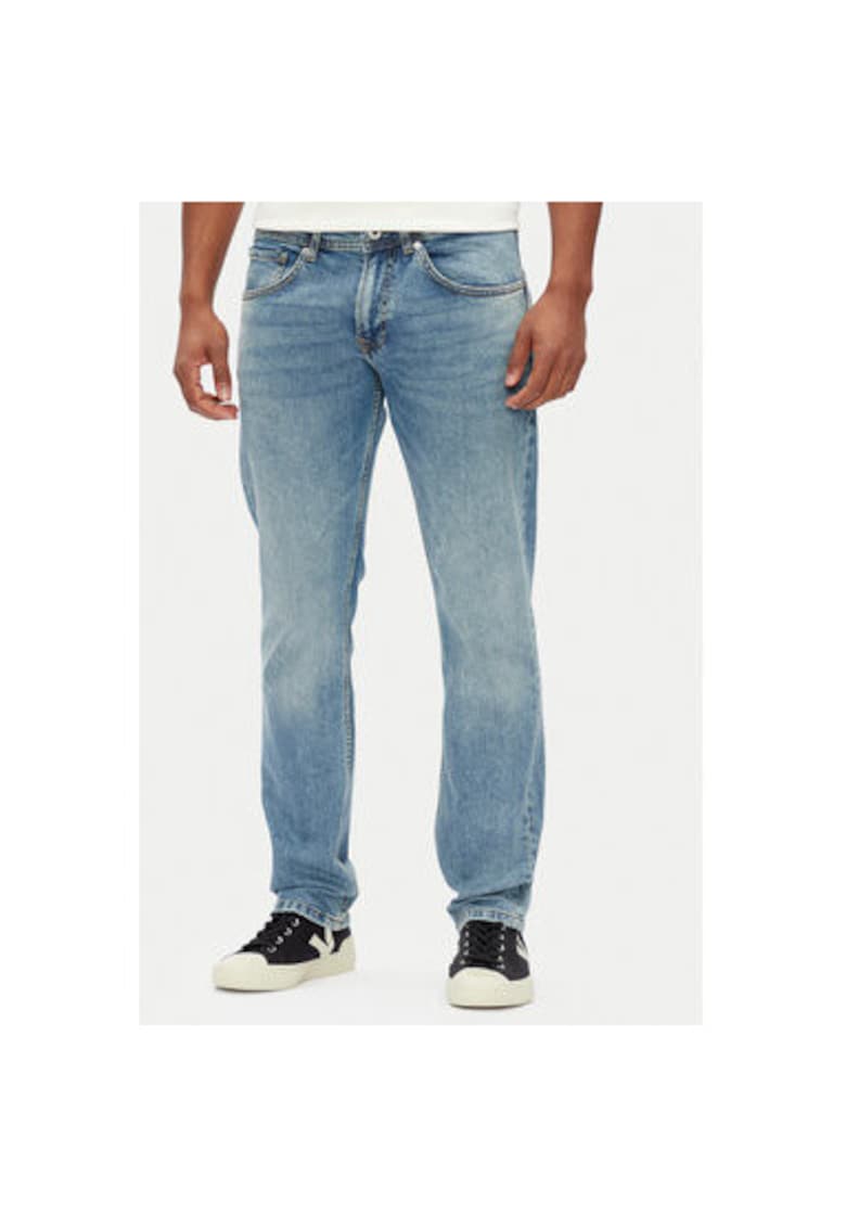 Pantaloni barbati PM207393NC5 - Bumbac/Elastan - Albastru - Albastru