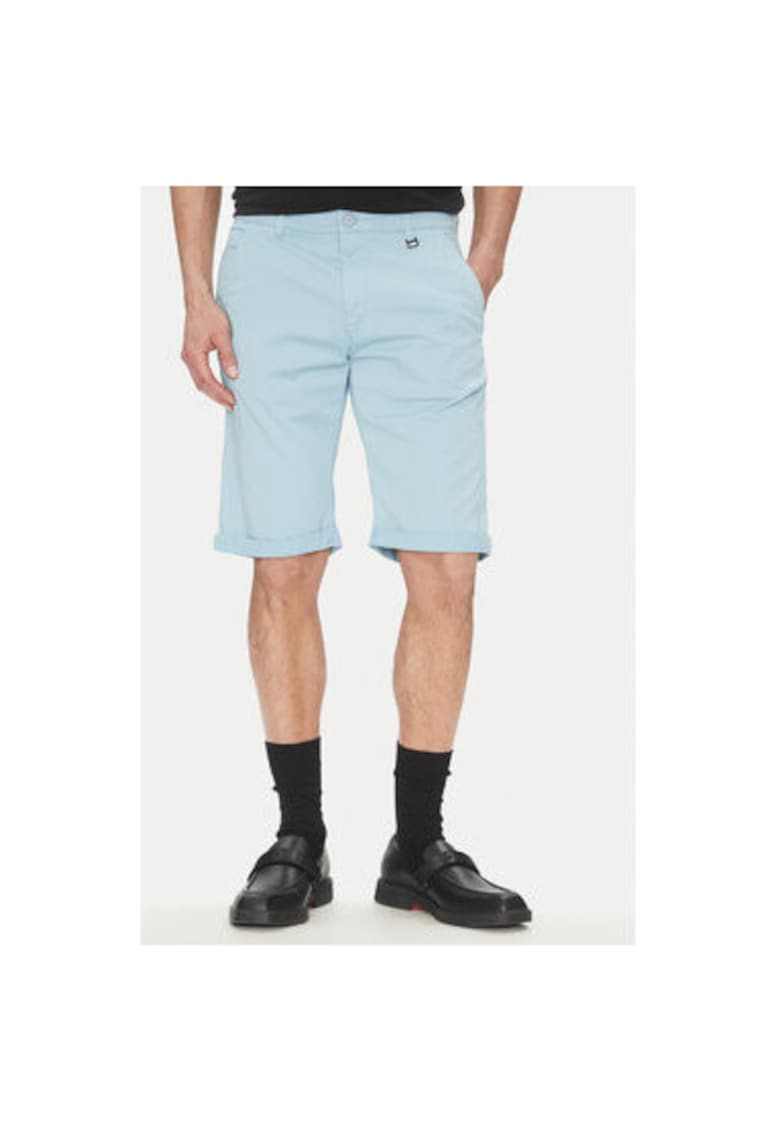 Pantaloni scurti barbati  265812 552829 - Bumbac/Elastan - Albastru deschis