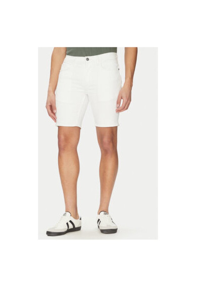 Pantaloni scurti din denim barbati 20718125 - Bumbac - Alb - Alb