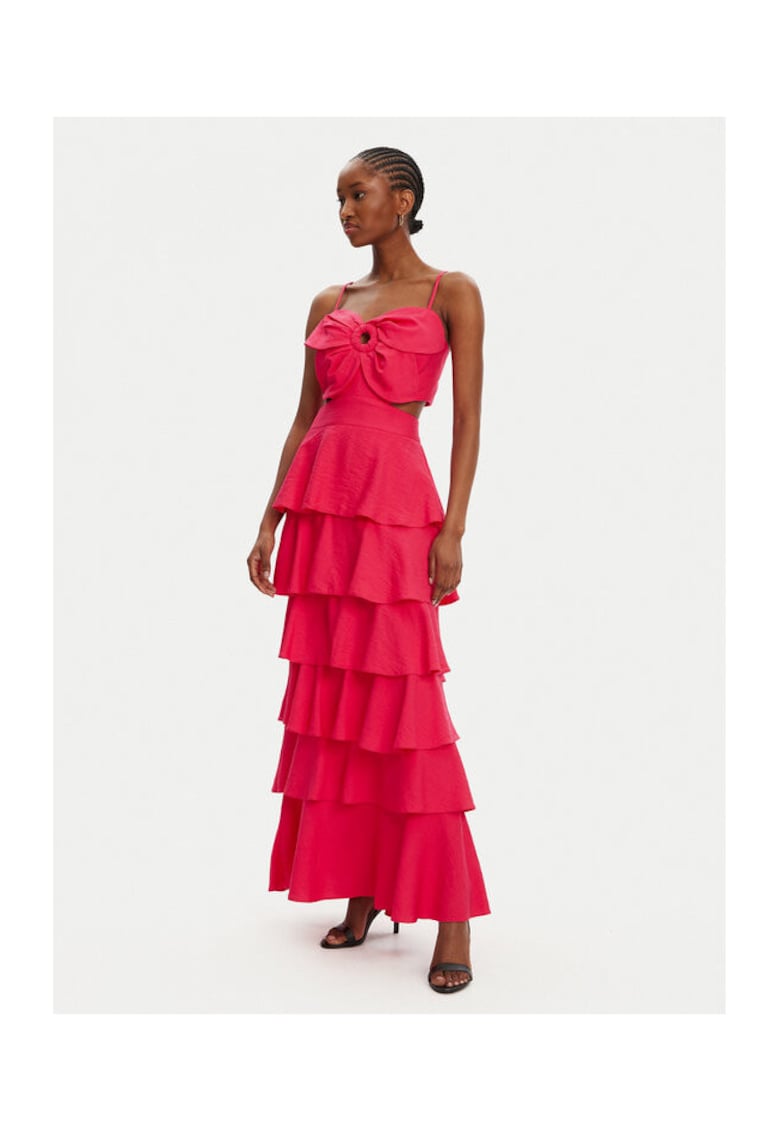 Rochie dama 53-3365 - Rayon/Nylon - Roz - Roz