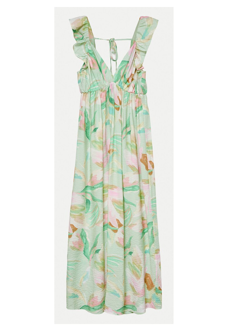 Rochie de vara dama 10324125 - Viscoza/Nylon - Verde - Verde