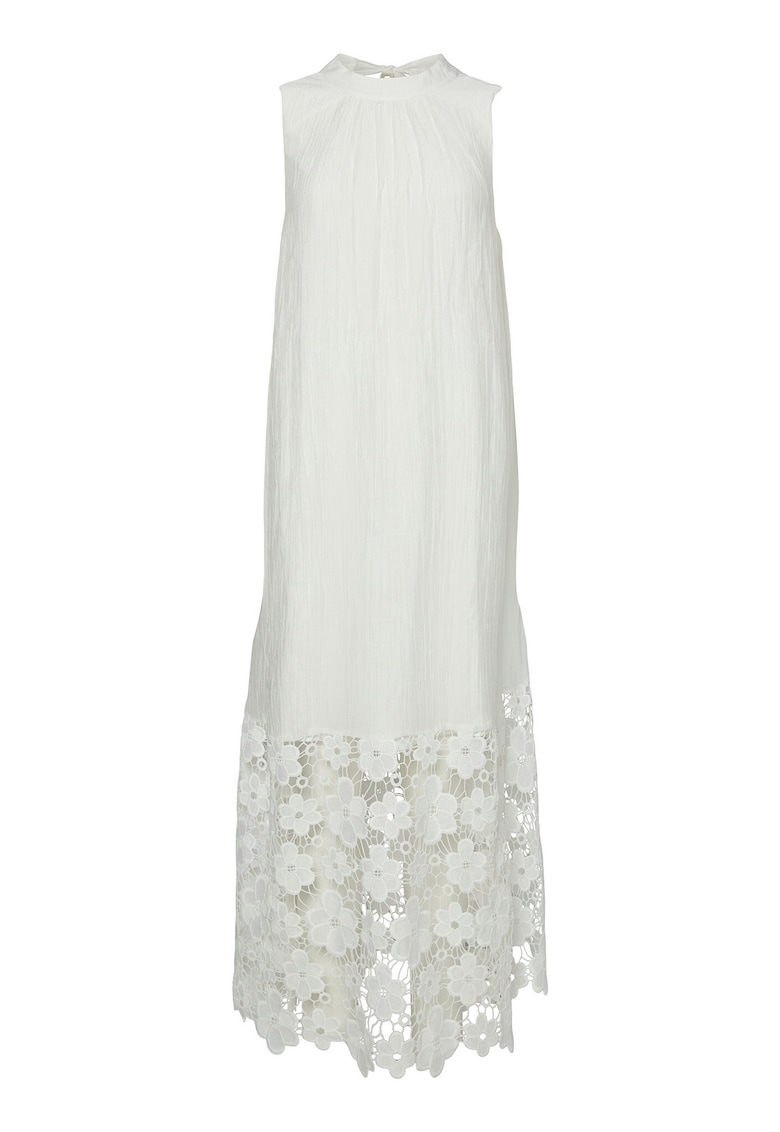 Rochie de vara dama 26037703 - Lyocell/Poliamida - Alb - Alb