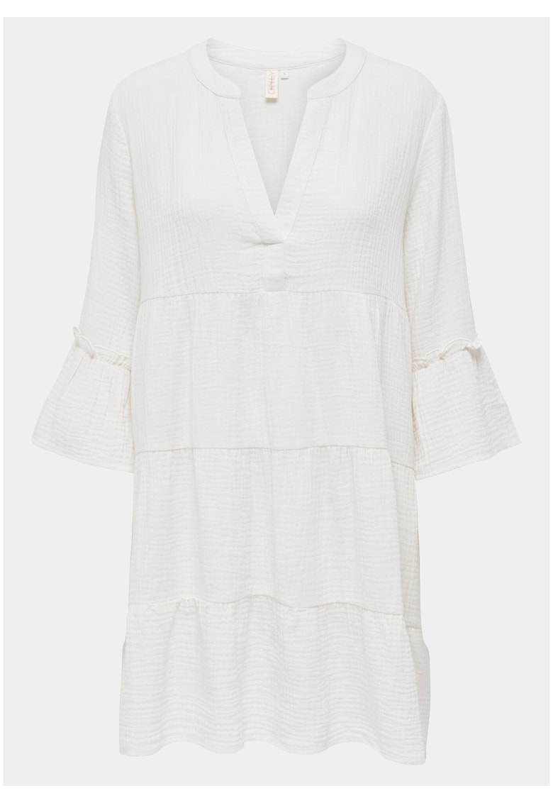 Rochie de vara dama 15267999 - Bumbac organic - Alb - Alb