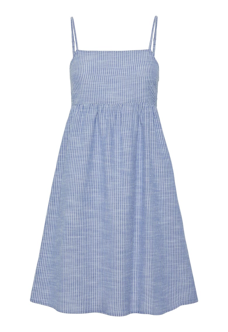 Rochie de vara dama 17155309 - Bumbac/In - Albastru - Albastru