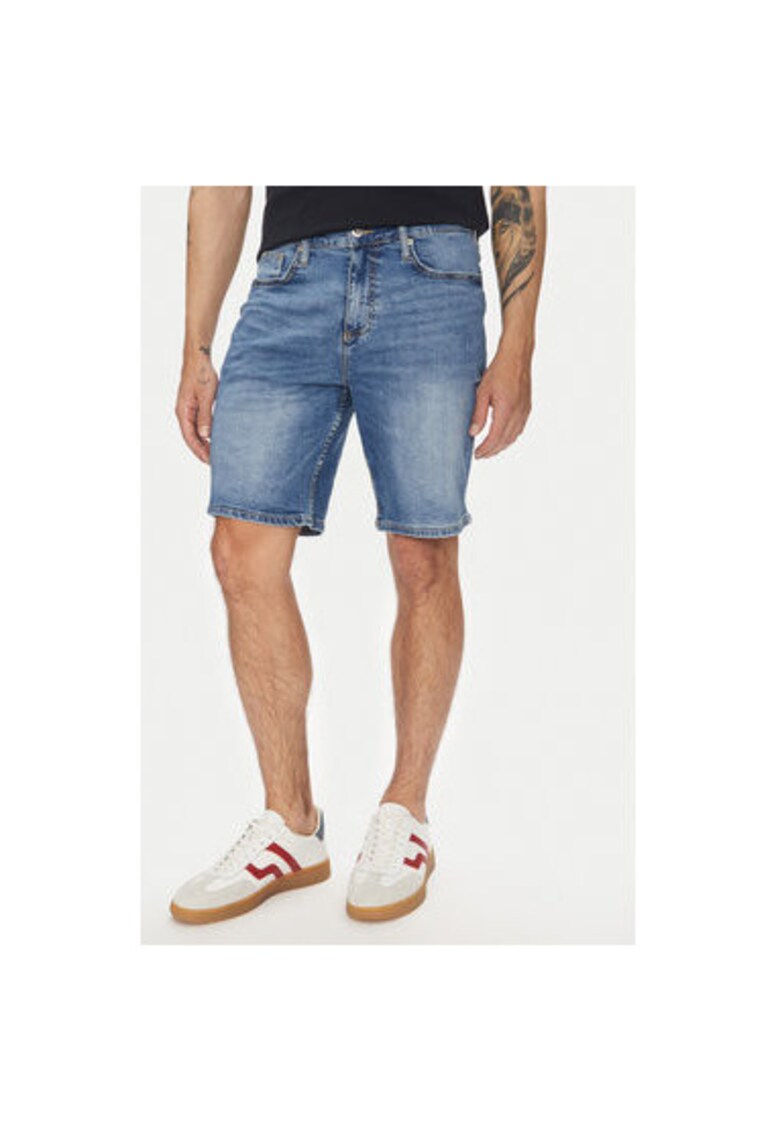 Pantaloni scurti din denim barbati 30-550000VBL - Bumbac - Albastru - Albastru
